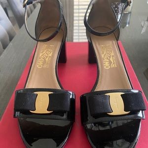 Ferragamo Vara bow ankle strap sandal